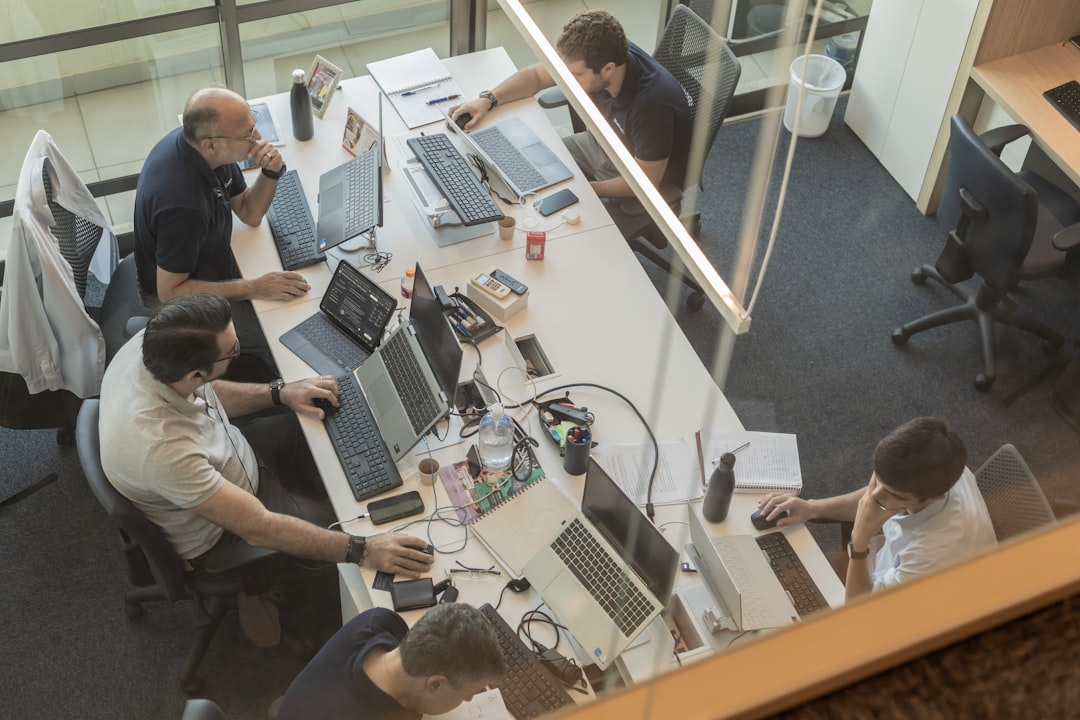 Development team planning custom software architecture